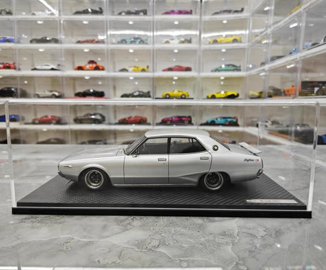 [Ignition] 1:18 Nissan 1972 Skyline 2000 GT-X GC110 Silver Model Car Resin