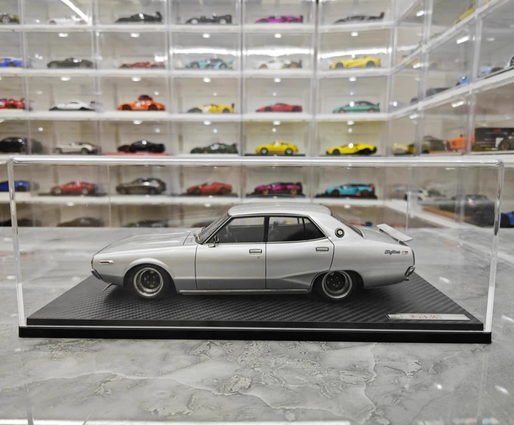 [Ignition] 1:18 Nissan 1972 Skyline 2000 GT-X GC110 Silver Model Car Resin