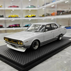 [Ignition] 1:18 Nissan 1972 Skyline 2000 GT-X GC110 Silver Model Car Resin
