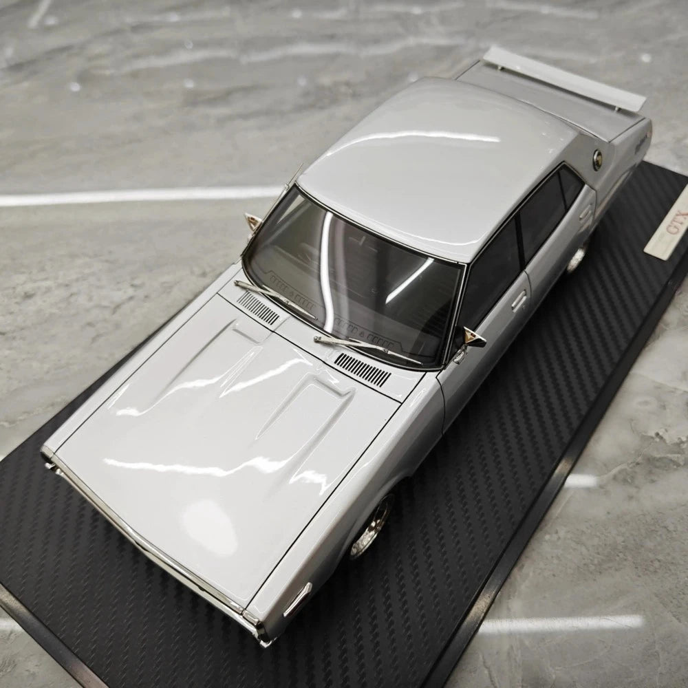 [Ignition] 1:18 Nissan 1972 Skyline 2000 GT-X GC110 Silver Model Car Resin
