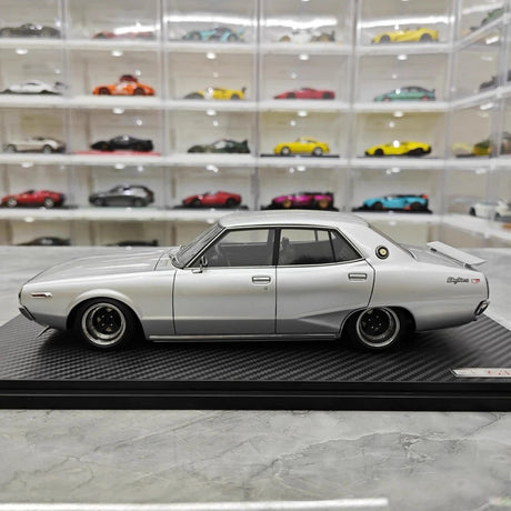 [Ignition] 1:18 Nissan 1972 Skyline 2000 GT-X GC110 Silver Model Car Resin