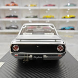 [Ignition] 1:18 Nissan 1972 Skyline 2000 GT-X GC110 Silver Model Car Resin
