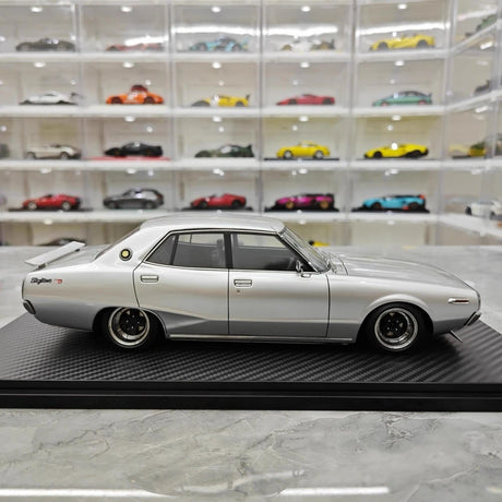 [Ignition] 1:18 Nissan 1972 Skyline 2000 GT-X GC110 Silver Model Car Resin