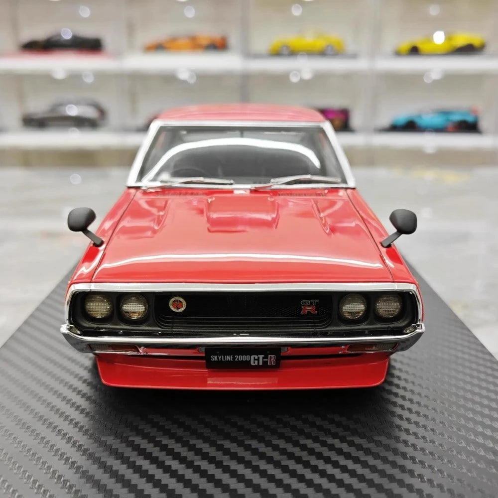[Ignition] 1:18 Nissan 1973 Skyline 2000 GT-R KPGC110 Red Model Car Resin