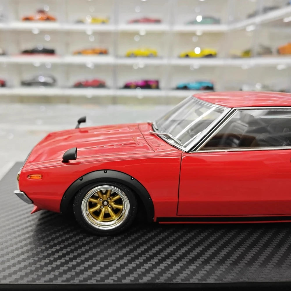 [Ignition] 1:18 Nissan 1973 Skyline 2000 GT-R KPGC110 Red Model Car Resin