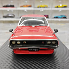 [Ignition] 1:18 Nissan 1973 Skyline 2000 GT-R KPGC110 Red Model Car Resin