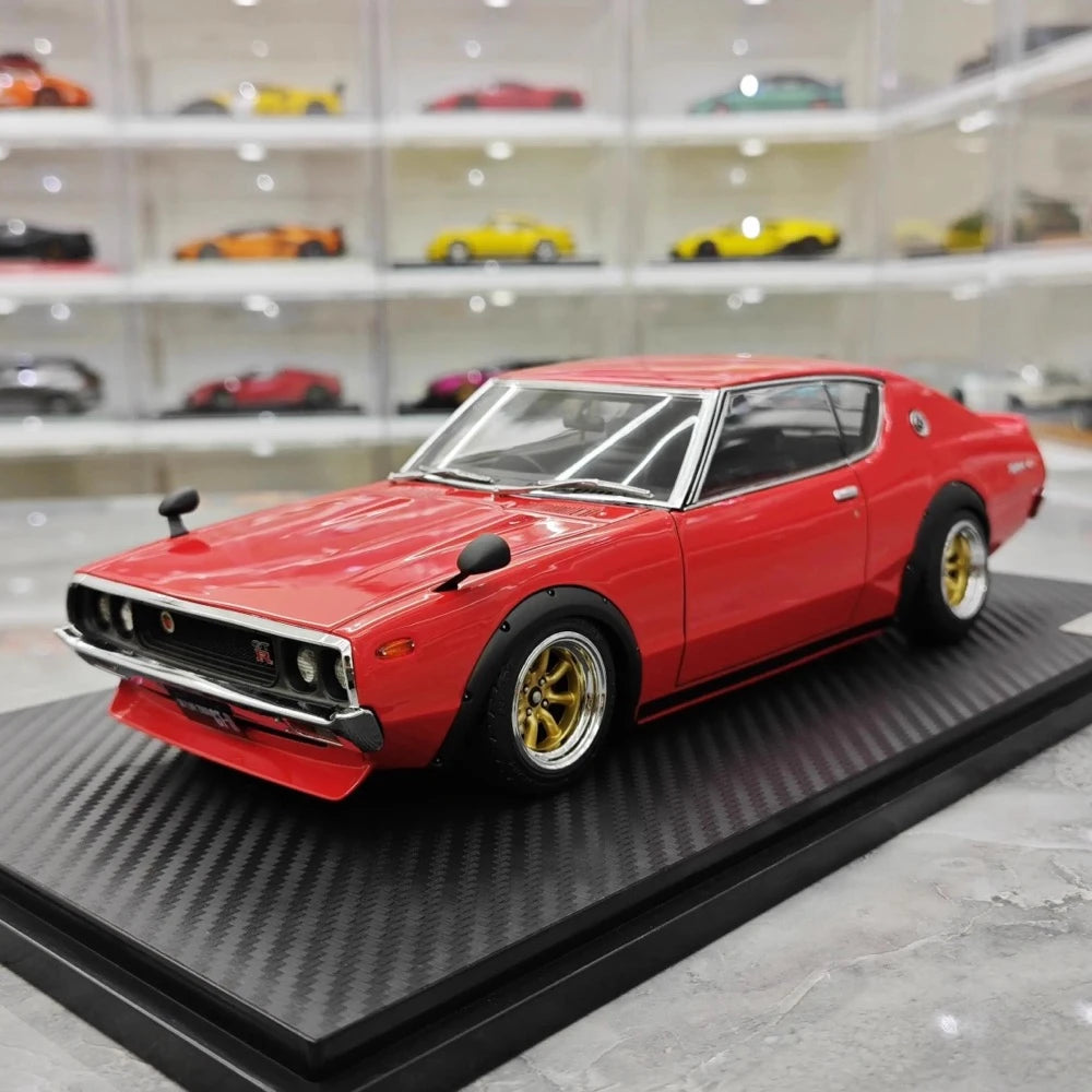 [Ignition] 1:18 Nissan 1973 Skyline 2000 GT-R KPGC110 Red Model Car Resin