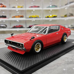 [Ignition] 1:18 Nissan 1973 Skyline 2000 GT-R KPGC110 Red Model Car Resin