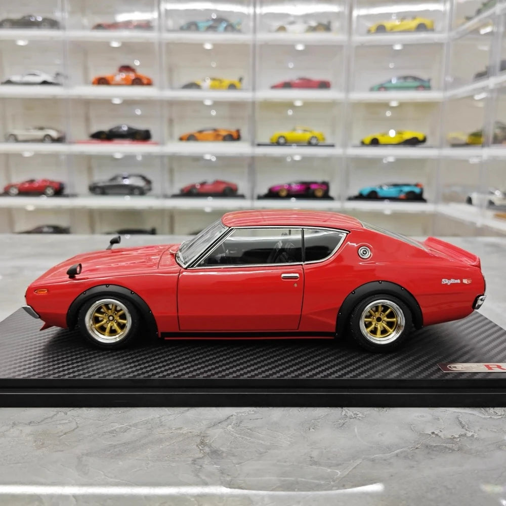 [Ignition] 1:18 Nissan 1973 Skyline 2000 GT-R KPGC110 Red Model Car Resin