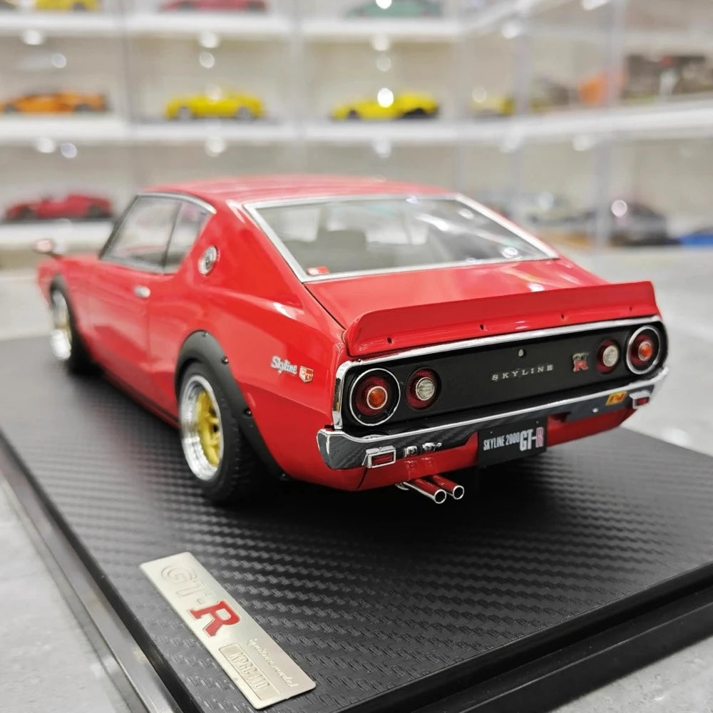 [Ignition] 1:18 Nissan 1973 Skyline 2000 GT-R KPGC110 Red Model Car Resin