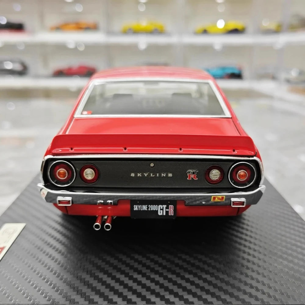 [Ignition] 1:18 Nissan 1973 Skyline 2000 GT-R KPGC110 Red Model Car Resin