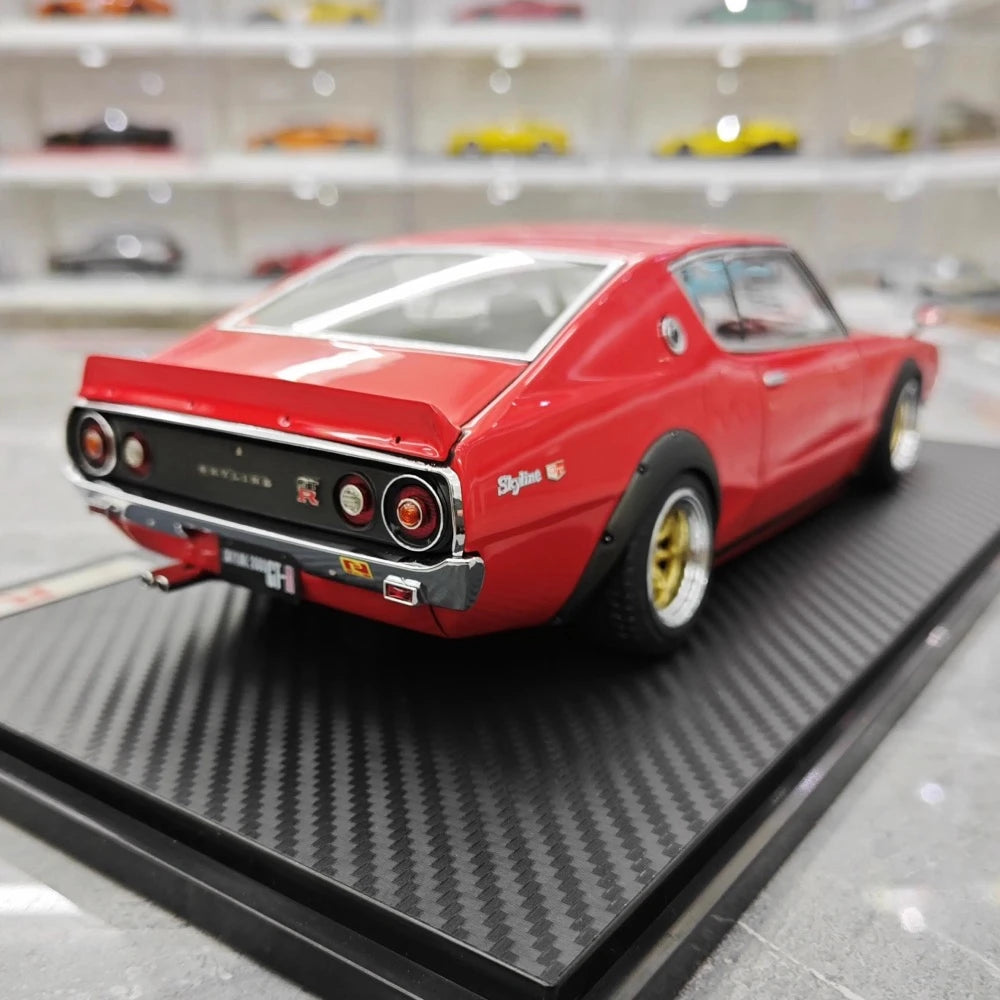 [Ignition] 1:18 Nissan 1973 Skyline 2000 GT-R KPGC110 Red Model Car Resin