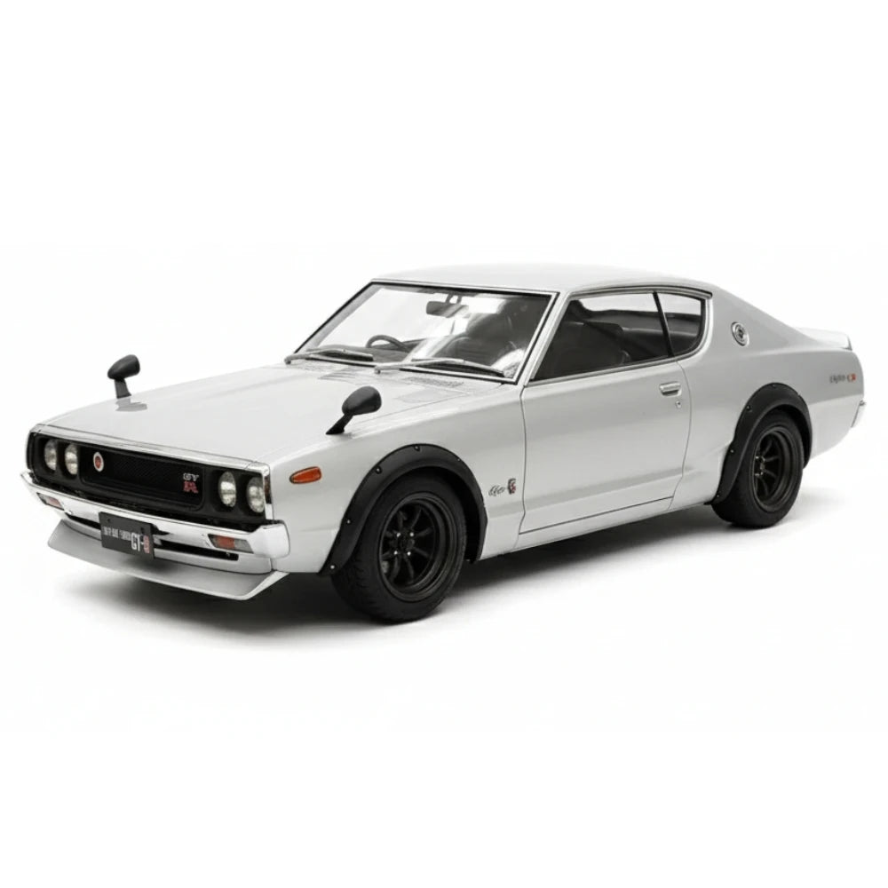 [Ignition] 1:18 Nissan 1973 Skyline 2000 GT-R KPGC110 Silver Model Car Resin