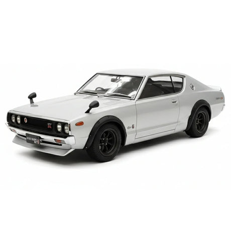 [Ignition] 1:18 Nissan 1973 Skyline 2000 GT-R KPGC110 Silver Model Car Resin