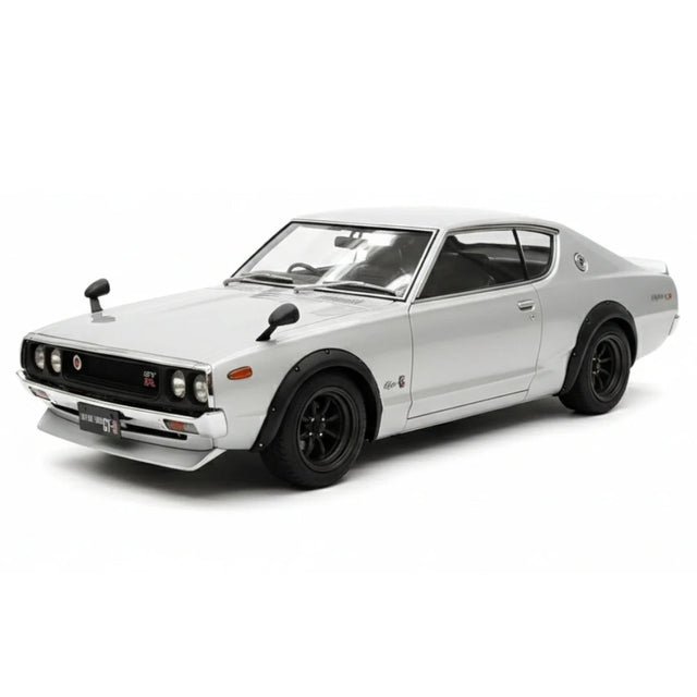 [Ignition] 1:18 Nissan 1973 Skyline 2000 GT-R KPGC110 Silver Model Car Resin