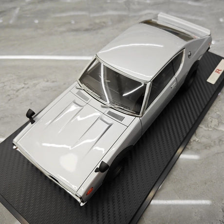 [Ignition] 1:18 Nissan 1973 Skyline 2000 GT-R KPGC110 Silver Model Car Resin