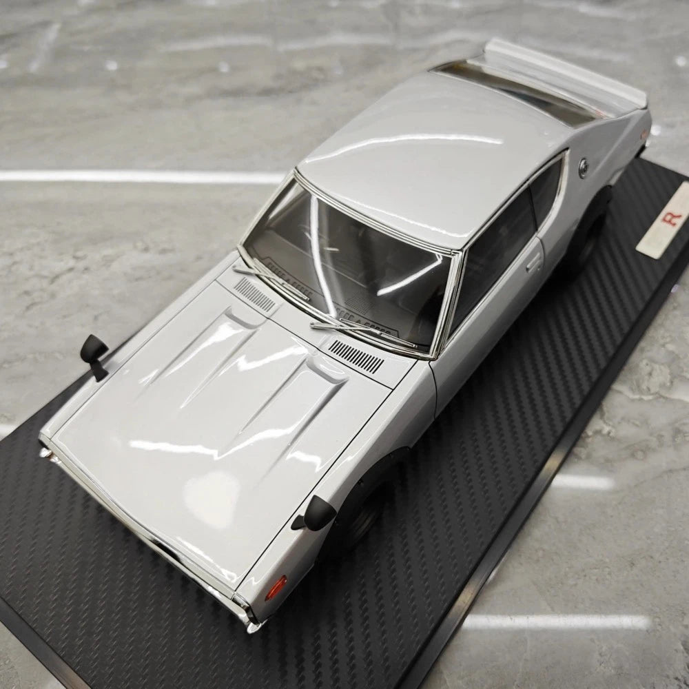 [Ignition] 1:18 Nissan 1973 Skyline 2000 GT-R KPGC110 Silver Model Car Resin