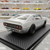 [Ignition] 1:18 Nissan 1973 Skyline 2000 GT-R KPGC110 Silver Model Car Resin