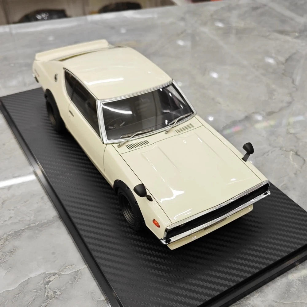 [Ignition] 1:18 Nissan 1973 Skyline 2000 GT-R KPGC110 White Model Car Resin
