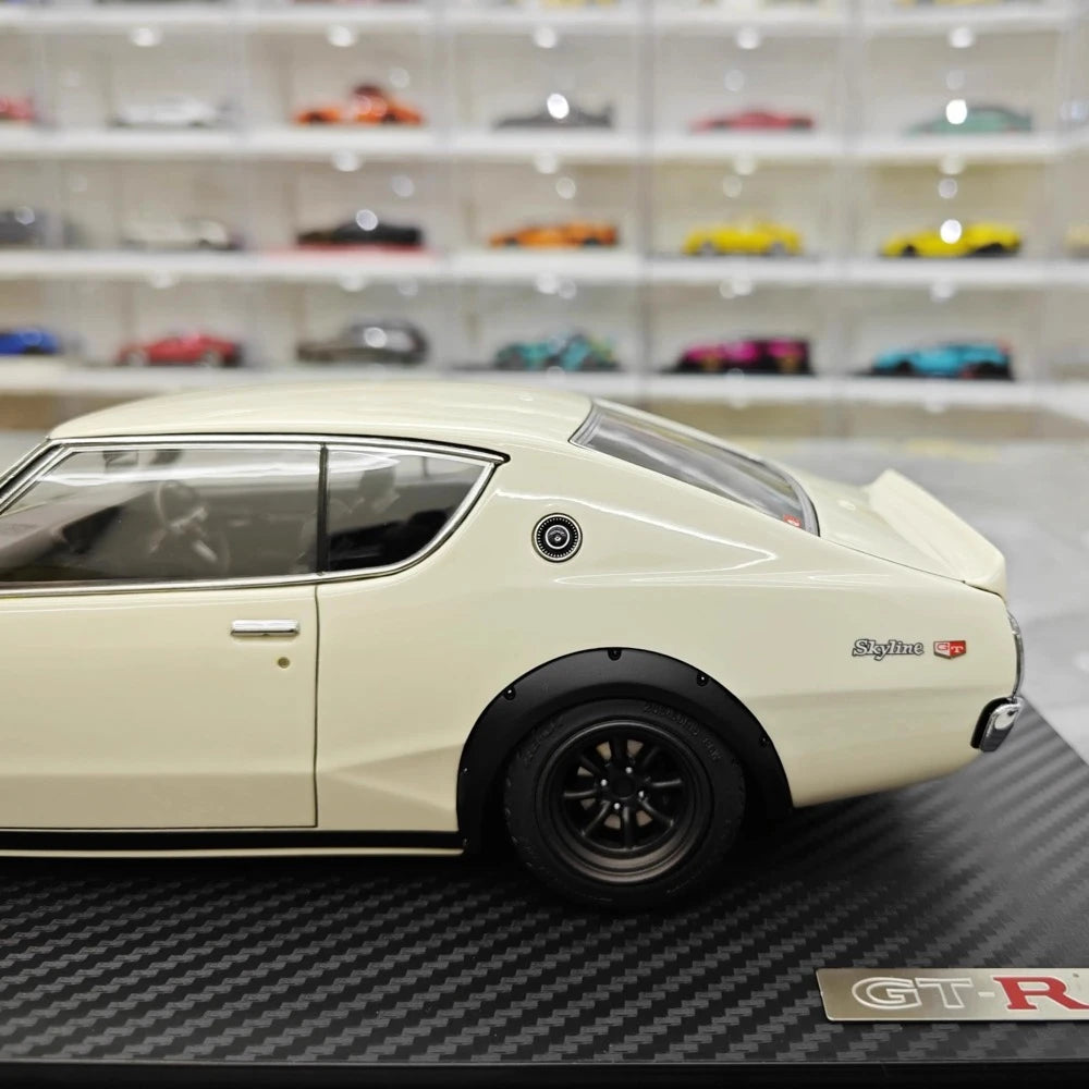 [Ignition] 1:18 Nissan 1973 Skyline 2000 GT-R KPGC110 White Model Car Resin