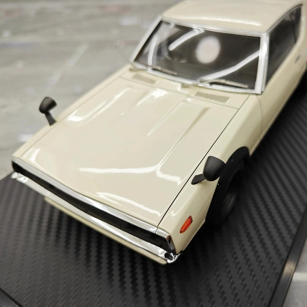[Ignition] 1:18 Nissan 1973 Skyline 2000 GT-R KPGC110 White Model Car Resin