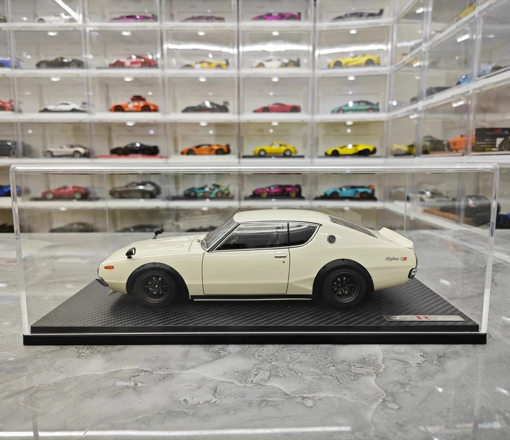 [Ignition] 1:18 Nissan 1973 Skyline 2000 GT-R KPGC110 White Model Car Resin