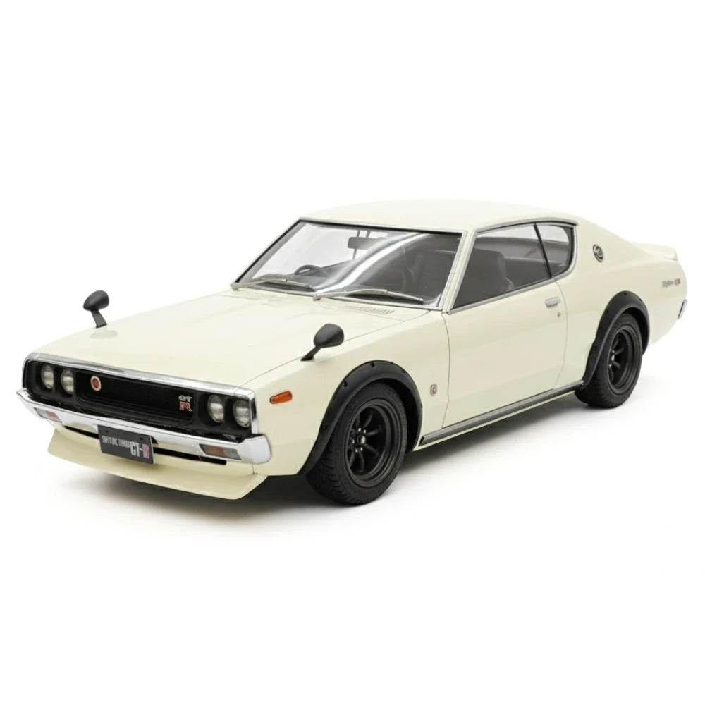 [Ignition] 1:18 Nissan 1973 Skyline 2000 GT-R KPGC110 White Model Car Resin