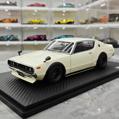 [Ignition] 1:18 Nissan 1973 Skyline 2000 GT-R KPGC110 White Model Car Resin