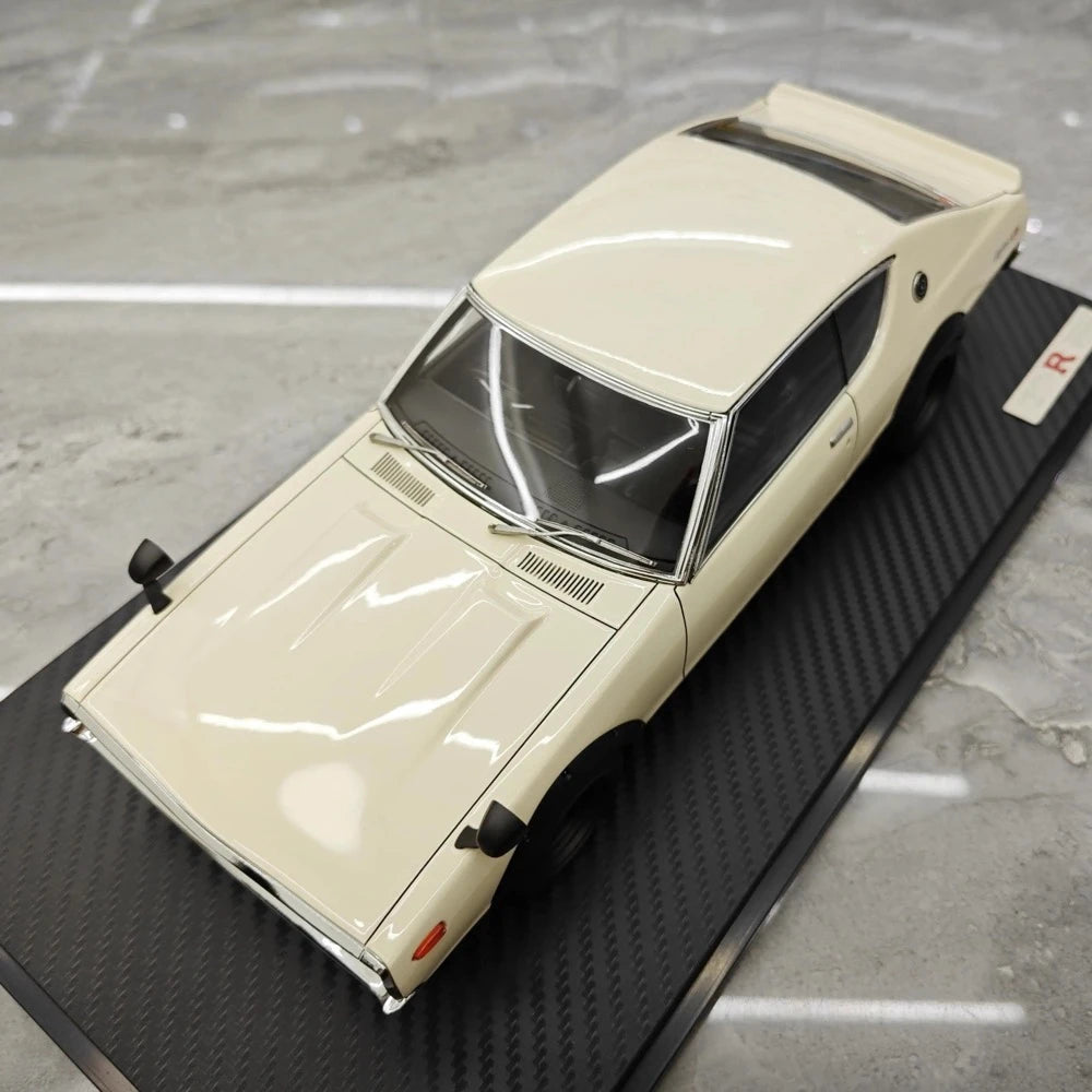 [Ignition] 1:18 Nissan 1973 Skyline 2000 GT-R KPGC110 White Model Car Resin