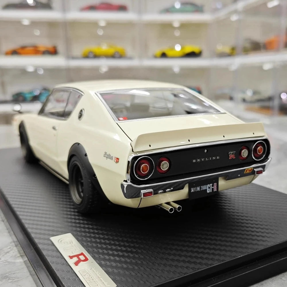 [Ignition] 1:18 Nissan 1973 Skyline 2000 GT-R KPGC110 White Model Car Resin