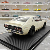 [Ignition] 1:18 Nissan 1973 Skyline 2000 GT-R KPGC110 White Model Car Resin