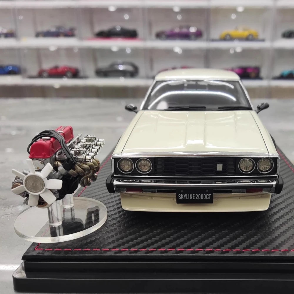 [Ignition] 1:18 Nissan 1977 Skyline 2000 GT ES C210 ホワイト モデルカー レジン