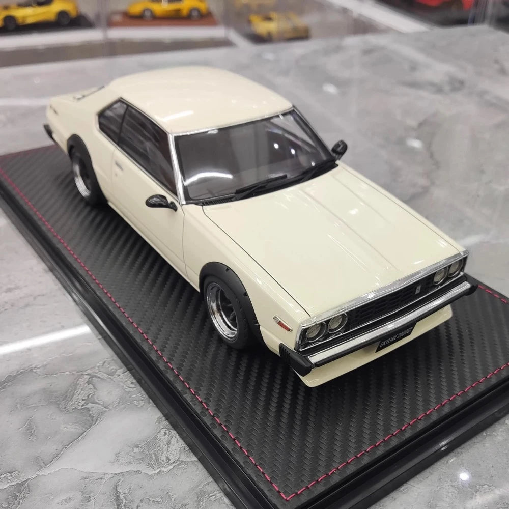 [Ignition] 1:18 Nissan 1977 Skyline 2000 GT ES C210 White Model Car Resin