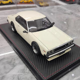 [Ignition] 1:18 Nissan 1977 Skyline 2000 GT ES C210 White Model Car Resin