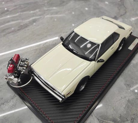 [Ignition] 1:18 Nissan 1977 Skyline 2000 GT ES C210 White Model Car Resin