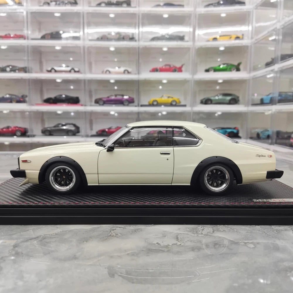 [Ignition] 1:18 Nissan 1977 Skyline 2000 GT ES C210 ホワイト モデルカー レジン