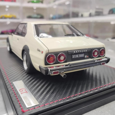 [Ignition] 1:18 Nissan 1977 Skyline 2000 GT ES C210 White Model Car Resin