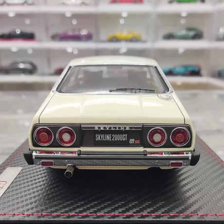 [Ignition] 1:18 Nissan 1977 Skyline 2000 GT ES C210 White Model Car Resin