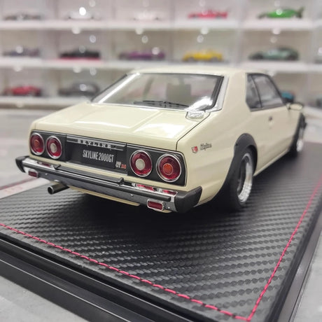 [Ignition] 1:18 Nissan 1977 Skyline 2000 GT ES C210 White Model Car Resin