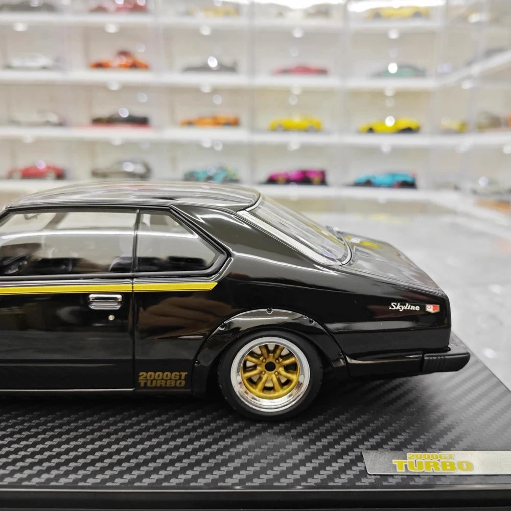 [Ignition] 1:18 Nissan 1978 Skyline 2000GT Turbo C211 zwart modelauto Hars