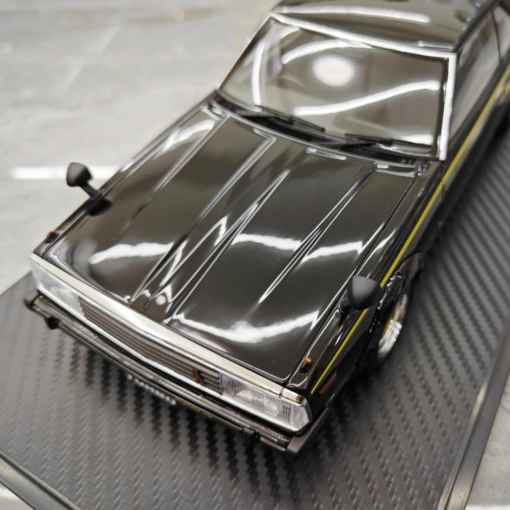 [Ignition] 1:18 Nissan 1978 Skyline 2000GT Turbo C211 nero modellino di auto resina