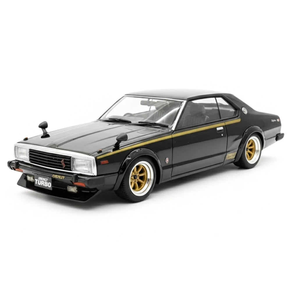 [Ignition] 1:18 Nissan 1978 Skyline 2000GT Turbo C211 nero modellino di auto resina