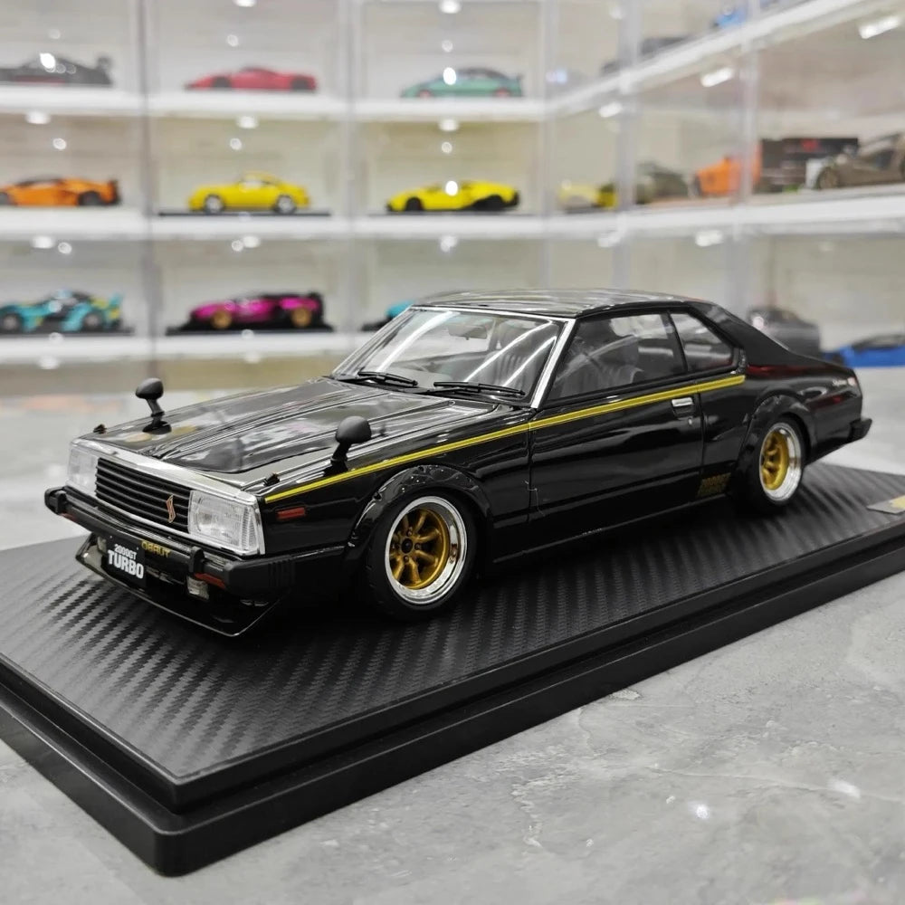 [Ignition] 1:18 Nissan 1978 Skyline 2000GT Turbo C211 zwart modelauto Hars