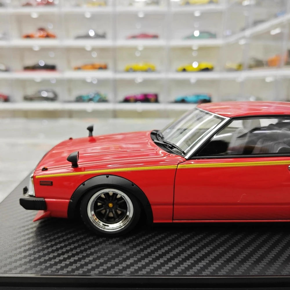 [Ignition] 1:18 Nissan 1978 Skyline 2000GT Turbo C211 Red Model Car Resin