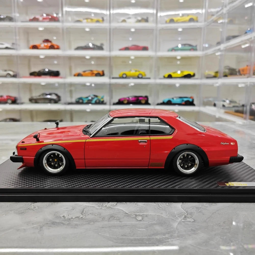 [Ignition] 1:18 Nissan 1978 Skyline 2000GT Turbo C211 Red Model Car Resin