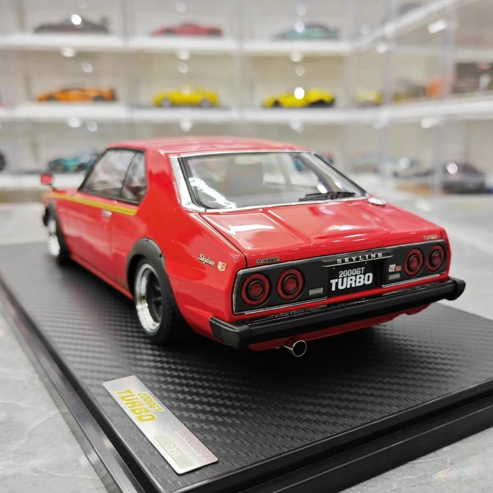 [Ignition] 1:18 Nissan 1978 Skyline 2000GT Turbo C211 Red Model Car Resin