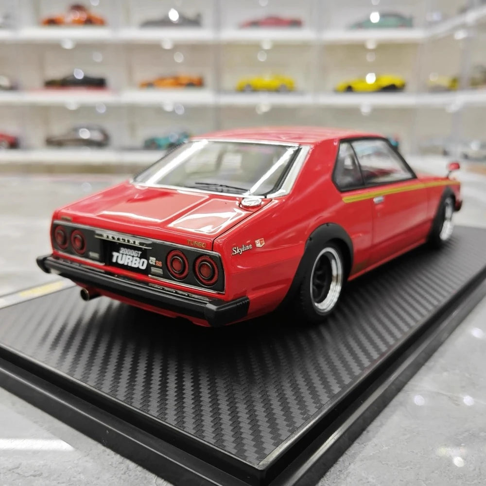 [Ignition] 1:18 Nissan 1978 Skyline 2000GT Turbo C211 Red Model Car Resin