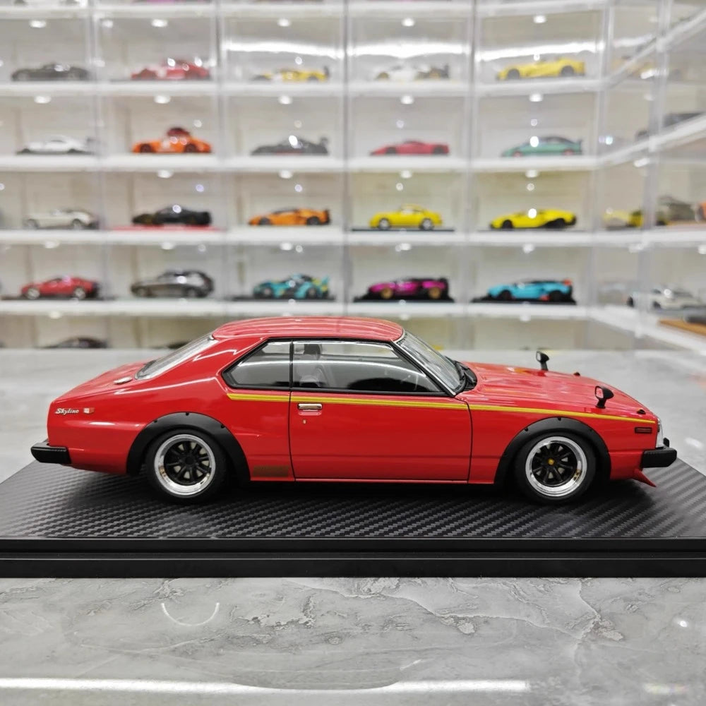 [Ignition] 1:18 Nissan 1978 Skyline 2000GT Turbo C211 Red Model Car Resin