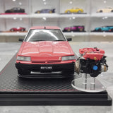 [Ignition] 1:18 Nissan 1981 Skyline DR30 Turbo RS Red Model Car Resin