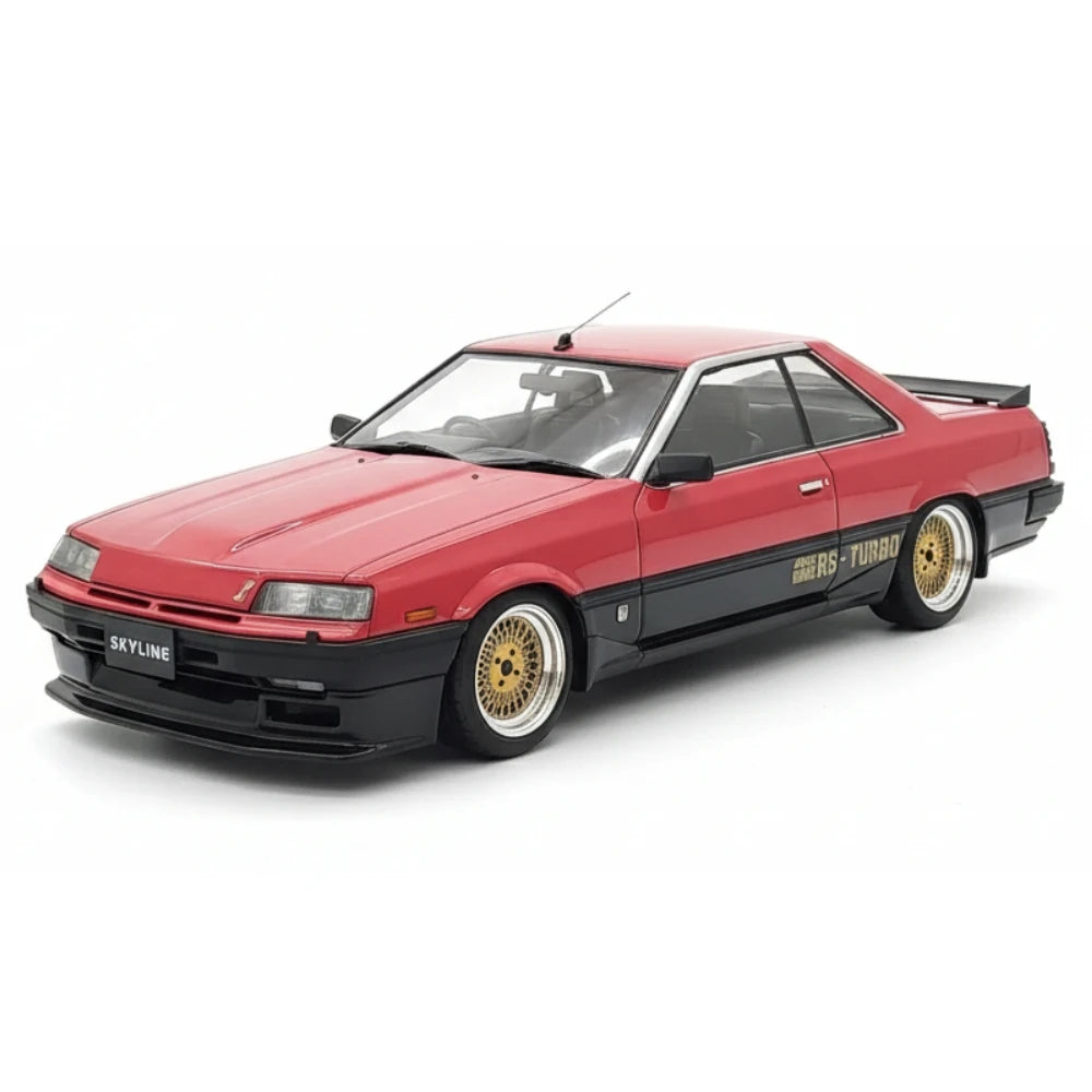 [Ignition] 1:18 Nissan 1981 Skyline DR30 Turbo RS röd modellbil harts